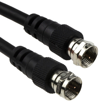 Kenable Satellite Virgin F Type Screw Connector Plug 75 Ohm Rg59 Aerial Cable 1.5M from B&Q
