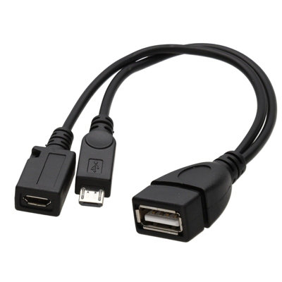 Kenable Usb Otg On The Go Adapter With Micro B Male & Female With Power Socket from B&Q