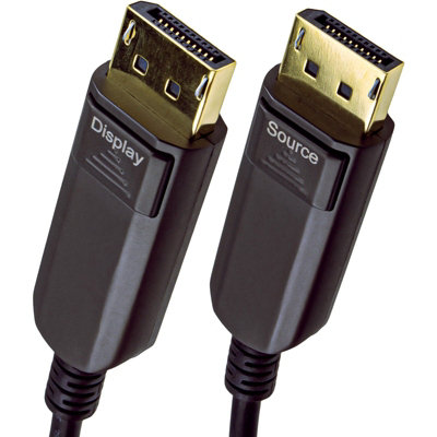 B&Q -  Long Displayport V1.4 Active Optical Cable Aoc Hdr 32Gbps 8K 60Hz 4K 120Hz 15M