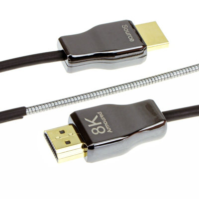 Kenable Armoured Outdoor Hdmi 2.1 Active Optical Cable Aoc 48Gbps 8K60 4K120 20M from B&Q