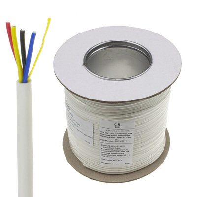Kenable 4 Core Cca Signal Cable For Alarm Or Intercom Systems 100M White from B&Q