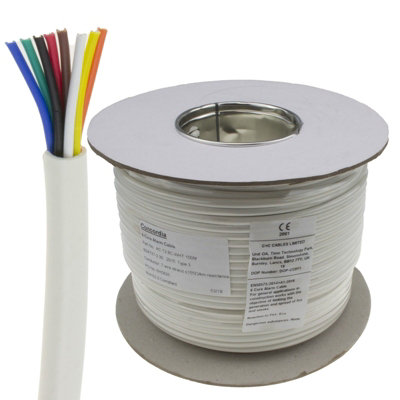 Kenable 8 Core Cca Signal Cable For Alarm Or Intercom Systems 100M White from B&Q