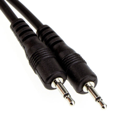 B&Q -  Mono Cable 2.5mm Male To 2.5mm Mono Jack Plug Audio Lead 2M