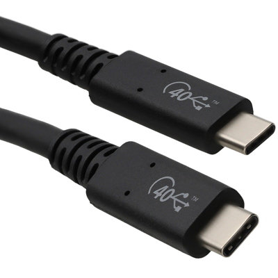 Kenable Usb4 40 Thunderbolt 3 Certified Type C Cable 40Gbps Video/data Pvc Ends 0.8M from B&Q