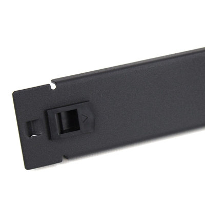 Kenable Toolless Quick-Fit Blanking Plate Solid 1U Comms Data Cabinet Rack 19 Inch Black from B&Q