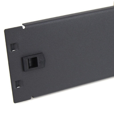 Kenable Toolless Quick-Fit Blanking Plate Solid 2U Comms Data Cabinet Rack 19 Inch Black from B&Q