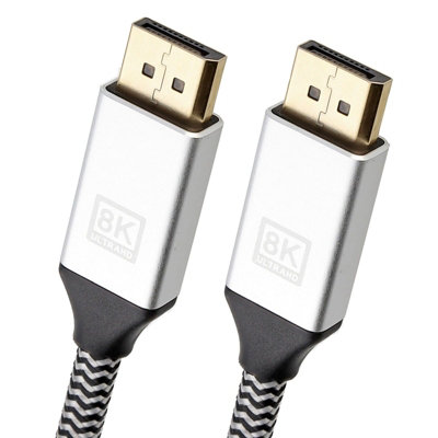 Kenable Pro Displayport V1.4 32.4Gbps 8K At 60Hz 4K At 144Hz Hdr Cable Gold 2M from B&Q