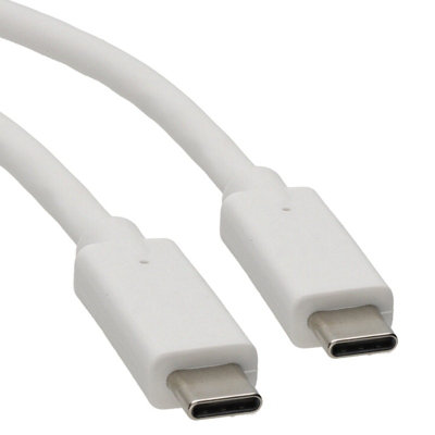 Kenable Usb 3.1 Type C Charging & Data Transfer Cable 20V 5A 100W 10Gbps White  1M from B&Q