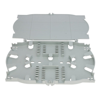 Kenable Splice Cable Tidy Management Enclosure Cassette With Lid For 24 Fibre Cables from B&Q