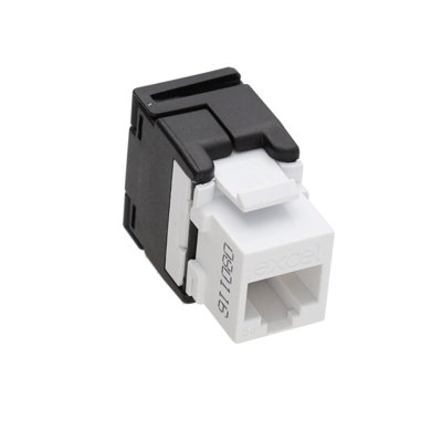 Excel Cat5E Utp Unscreened Rj45 Keystone Jack Toolless White from B&Q