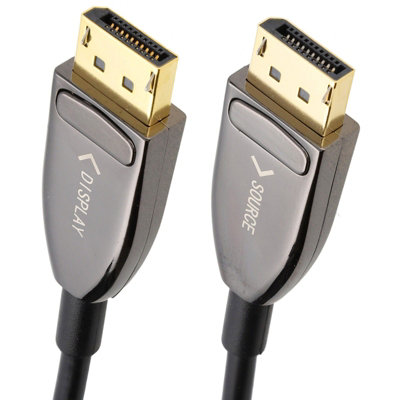 B&Q -  Displayport V1.4 8K 30Hz 4K 120Hz Aoc Hybrid Fibre Optic Long Cable 20M