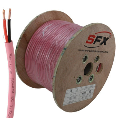 Kenable Sfx Pro 2 Core 30 Strand X 0.25mm 16Awg 300V Lszh Copper Speaker Cable 100M Pink from B&Q