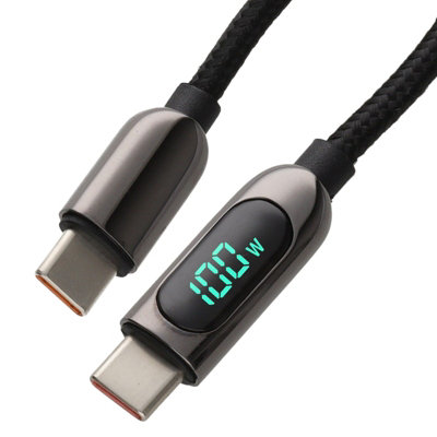Kenable Power Display Usb-C To Usb-C Plug 100W (Upto 20V 5A) Charger Cable 22Awg Lead 1M from B&Q