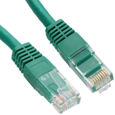 Kenable Ethernet Network Cable Cat6 Gigabit Rj45 Copper Internet Patch Lead Green  1.5M