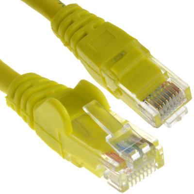 Kenable C6 Cat6-Cca Utp Rj45 Ethernet Lszh Networking Cable Yellow  1.5M