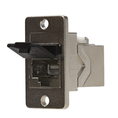 Kenable Keystone Cat5E Shielded Ftp Pass Through Rj45 Panel Mount Coupler Adapter from B&Q