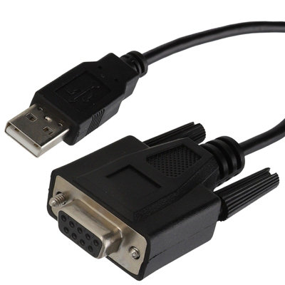 Kenable Dell 3081307653 Usb To Serial 9 Pin Db9 Female Data Transfer Cable Lead 2M Black from B&Q