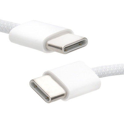 Kenable Braided 65W Usb Type C Sync Charging Cable To Usb-C Lead For Iphone 15 Ipad 1M White from B&Q