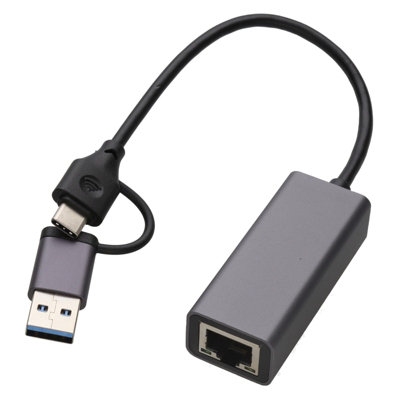Kenable Usb To Ethernet 2.5Gbe Usb 3.2 Type C And Usb A Rj45 Lan Network Adapter Nic from B&Q