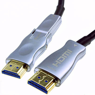 Kenable Detachable Plug Hdmi 2.0 Active Optical Cable Aoc For Wall Installation 4K 40M