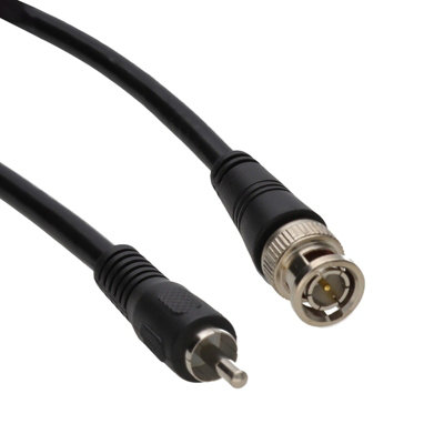 Kenable Gold/Yellow Pure Copper Cctv Bnc To Phono Plug Cable Video Cable 2M Medium B&Q