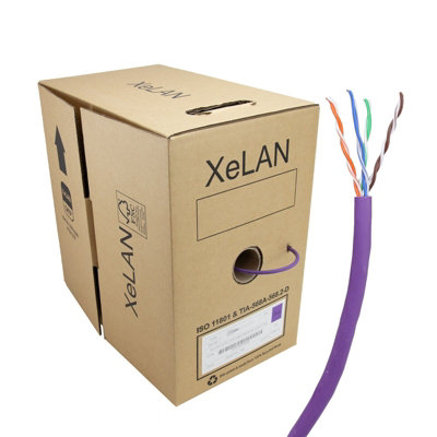 Kenable Xelan Copper Cat5E Network Cable U/utp Low Smoke Lsoh Epr:dca 305M Violet from B&Q