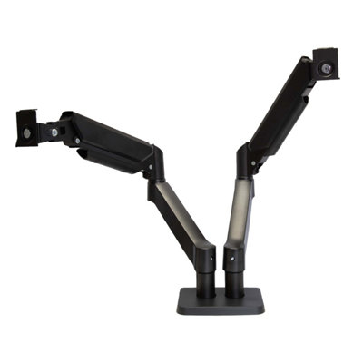 Kenable Gas Sprung Dual Monitor Arm Bracket With Desktop Mount Fit Screens Up To 32 Inch from B&Q