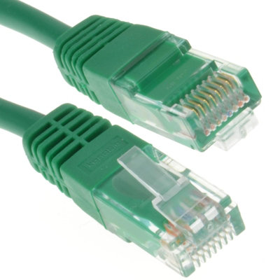 Kenable Green Network Ethernet Rj45 Cat-5E Utp Patch Lan Copper Cable Lead 0.15M Medium B&Q
