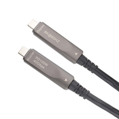 Kenable Usb-C Usb-40 Active Optical Cable Aoc 100W 40Gbps Data Transfer 8K60Hz Video 7.5M from B&Q