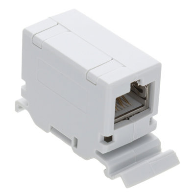 Kenable Tuk Cat6A Shielded Through Coupler For Din Rail Mount Compact Inline Connector from B&Q