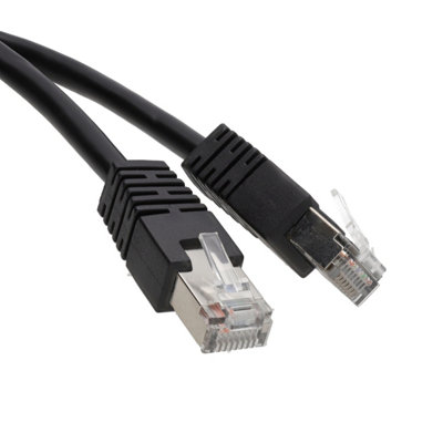 Kenable Network Cat5E Ftp Ethernet Lan Shielded Patch Cable Lead  0.5M Black from B&Q