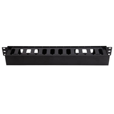 Kenable Horizontal 1U Finger Duct For Cabinet Cable Management Rack With Cover 19 Inch from B&Q