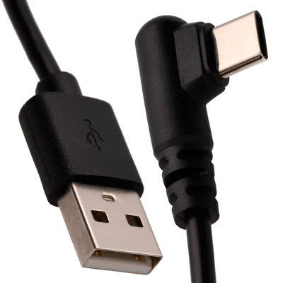 Kenable Right Angled Usb-C Fast Charge Phone Gaming Charger Cable Lead 22Awg 0.5M 50Cm from B&Q
