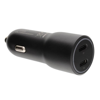 Kenable 40W Dual Usb-C Pd Car Charger2X 20W Power Delivery Port Fast Charger Black from B&Q