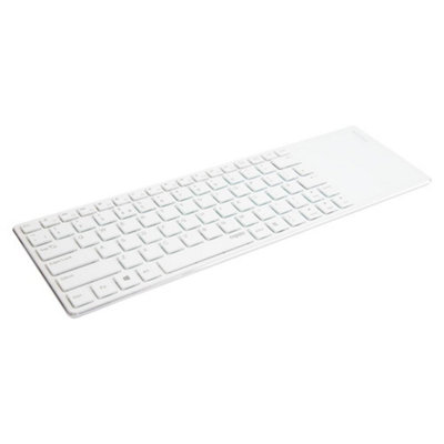 Kenable Rapoo E2800P 5Ghz Wireless Ultra Slim Touchpad Keyboard Rechargeable - White