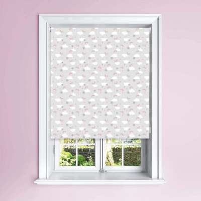 Lister Cartwright Blackout Roller Blinds For Kids Easy Fit Child Safety Included (Clouds & Rainbow 60 X 140 Cm) from B&Q