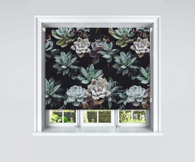 Lister Cartwright Cacti Design Blackout Roller Blinds Child Safety Included Floral Design180 X 140 Cm from B&Q