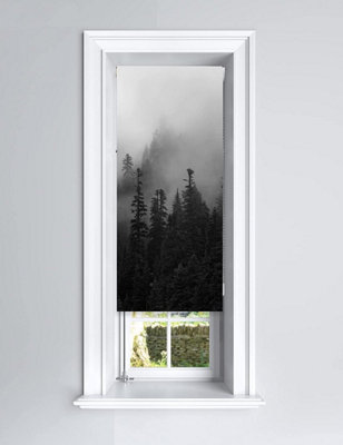 Lister Cartwright Misty Forest Design Blackout Roller Blinds Child Safety Included Foggy Design60 X 140 Cm from B&Q