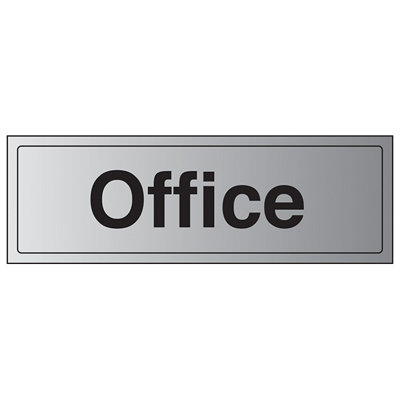 V Safety OfficeWorkplace Door SignSelf Adhesive Vinyl300X100mm (X3) from B&Q
