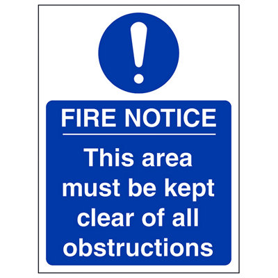 V Safety Area Clear All Obstructions SignAdhesive Vinyl100X150mm (X3) from B&Q