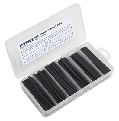 Heat Shrink Tubing Assortment 95pc 100mm Black - Image 13