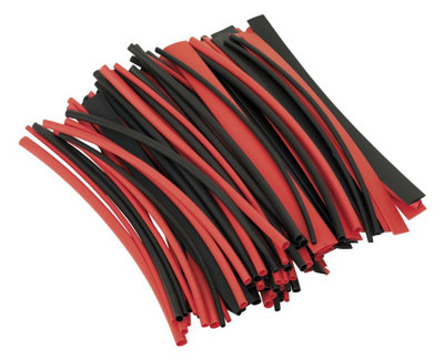 Sealey Heat Shrink Tubing Black & Red 200mm 100pc HST200BR - Image 14