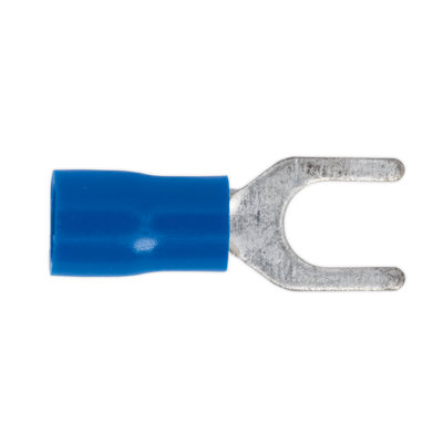 B&Q -  Easy Entry Fork Terminal 5.3mm 2Ba Fits Cables 16-14 Awg Pack Of 100 Bt14