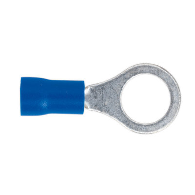Sealey Easy Entry Ring Terminal 8.4mm 5/16" Blue For Cables 16-14 Awg X100 Bt27 from B&Q