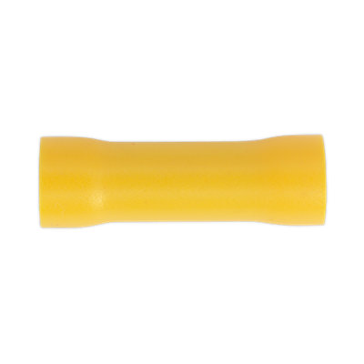 Sealey 5.5mm Butt Connector Terminal Electrical Yellow Pack Of 100 Pieces Yt10
