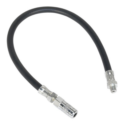 B&Q Sealey Rubber Delivery Hose With 4-Jaw Connector Flexible 450Mm 1/8"Bsp Gas Gghe450