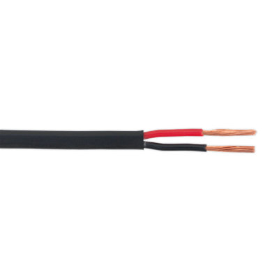 Sealey Automotive Cable Thin Wall Flat Twin 2 X 1Mm² 32/0.20Mm 30M Black