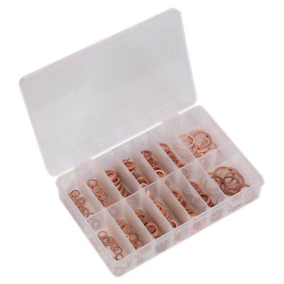 Sealey Diesel Injector Copper Washer Assortment 250 PiecesMetric Ab027Cw from B&Q