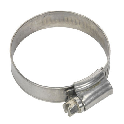  - Sealey Hose Clips 10 Pieces Stainless Steel 32mm44mm 1.26"1.73" Shcss1