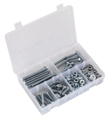 Sealey SetscrewNut & Washer Assortment 220Pc High Tensile M8 Metric Ab051Snw from B&Q